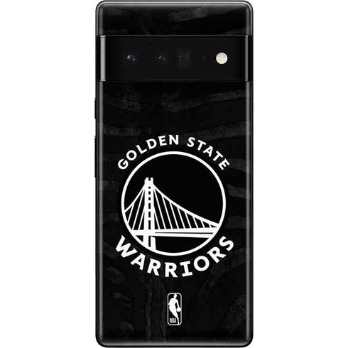 NBA Golden State Warriors Black Animal Print Google Pixel 6 Pro Skin